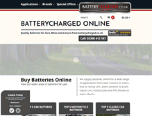 Tablet Screenshot of batterycharged.co.uk